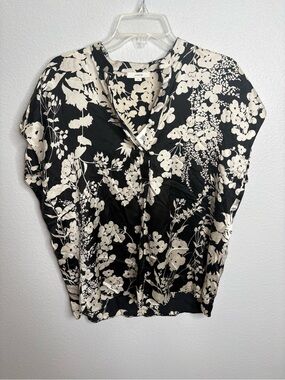 Vince Size Large 100% Silk Blouse NWT